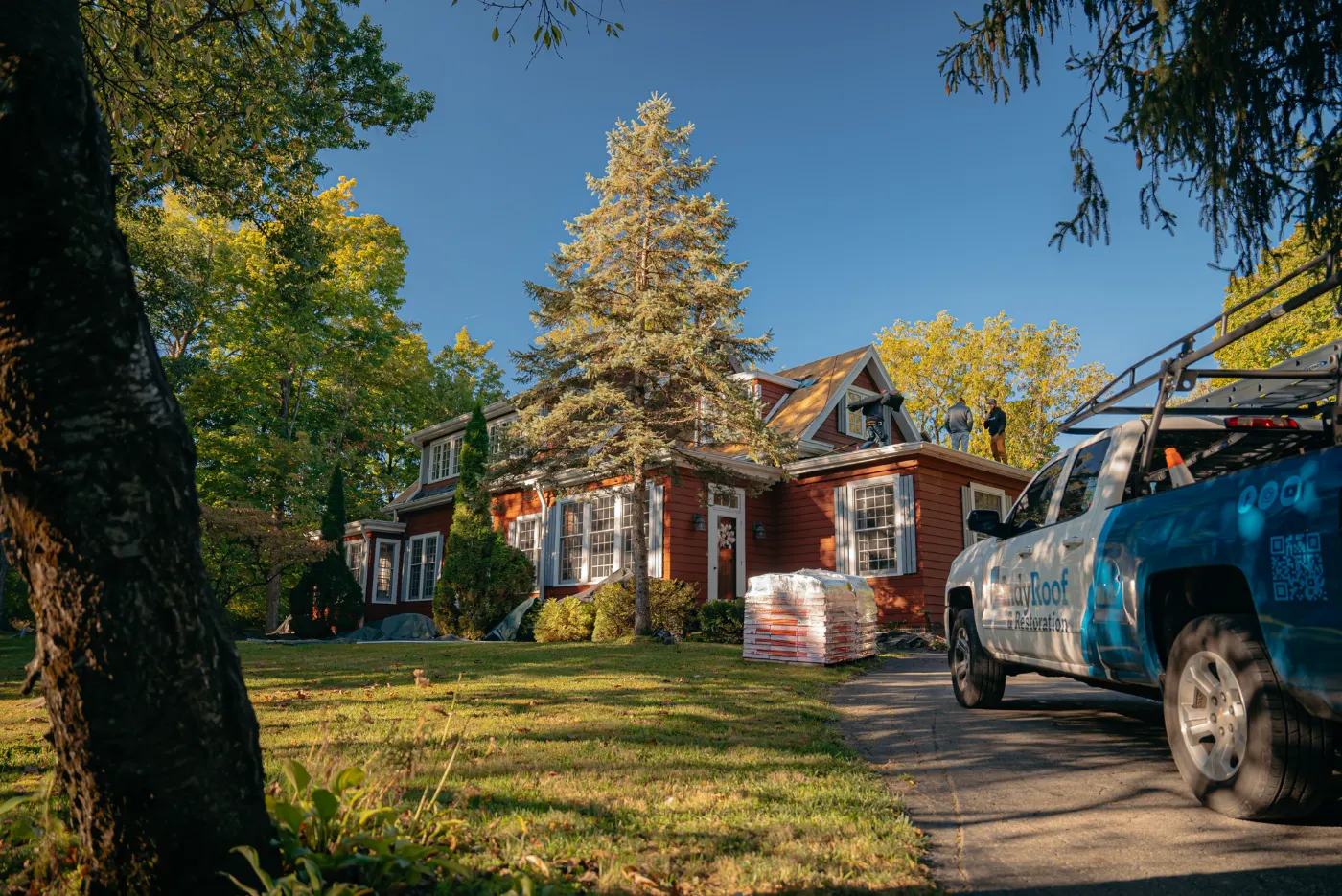 Roof inspection documented on a Brandywine home